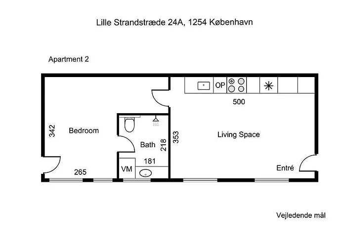 Charmerende Ved Nyhavn 2 Sal Apartamento *