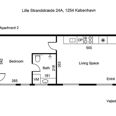 Charmerende Ved Nyhavn 2 Sal Apartmán *